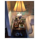 Lamp, covered jars