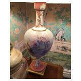 Sevres? Lamp, handpainted n signed
