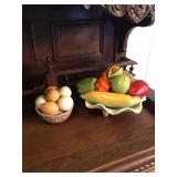 Porcelain fruit bowls