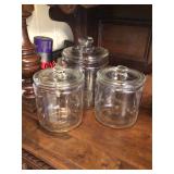 Glass canister set