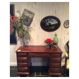 Solid wood desk 48”x21”x31”