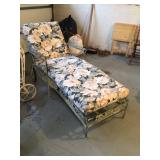 Verdigris chaise lounge 