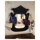 Black frame mirror 30”x42x5” deep