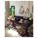 Desk, shoes
