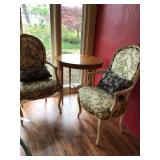 Chairs, table