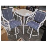 Patio Set Table & Swivel Chairs
