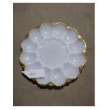 Gold Trimmed Deviled Egg Plate