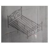 VECELO Queen Pink Metal Platform Bedframe
