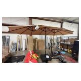 Phi Villa 15ft Triple Solar Patio Umbrella 