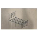 Antique Brown Metal Bed Frame 60"x80"