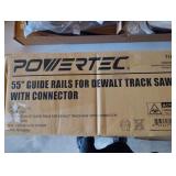 Powerteck 55" guide rails for DeWalt track saw with connector 