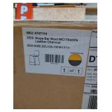 Slope Bar Stool, Saddle Leather Charcoal