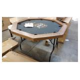 Serenelife 8 Player Round Foldable Poker Table