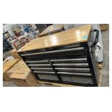 Husky Wooden Top Workbench with Electrical Plug-In