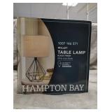 Hampton Bay Table Lamp with black finish