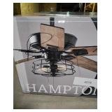 Hampton Bay ceiling fan 2 ight LED caged light kit 