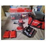 Craftsman driver set with 2 batteries and charger