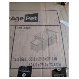 New Age Pet Fontana chicken barn- 53" x 29.5" x 29"