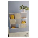Room Essentials 9 Cube Organizer, White