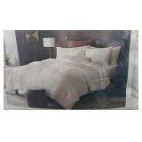 Threshold 3pc King Distressed Crinkle Velvet Comforter Set
