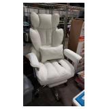 White Faux Leather Gaming/Desk Chair