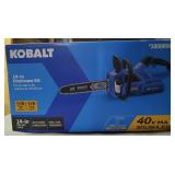 Kobalt 14" chainsaw kit- 40V Max brushless 