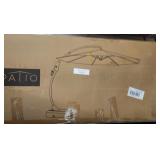 BANSA ROSE 11 ft. Aluminum Round Large Offset Cantilevered Umbrella