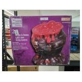 2.5 Foot Halloween LED oozing cauldron decoration 