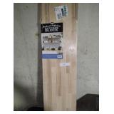 Hardwood reflections 4 foot butcher block shelf