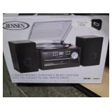 Jensen 3-Speed Turntable Music System 