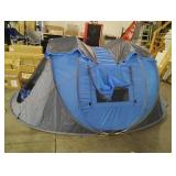 Blue/Grey Circular Pop Up Tent
