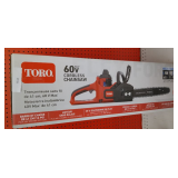 Toro 60V  cordless chainsaw