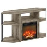 Furinno corner fireplace TV stand