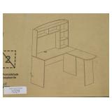 Techni Mobili L-shaped desk w/ shelves