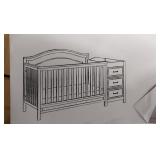 Charlie 4-in-1 Convertible Crib and Changer Combo