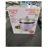 2 in 1 rice cooker and steamer 