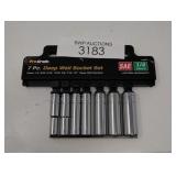 ProGrade 7pc deep wall socket set