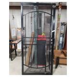 Gatehouse Black Steel Surface Mount Universal/Reversible Security Door