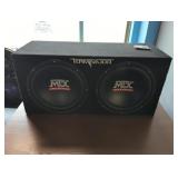 Terminator MTX audio subwoofers with box 