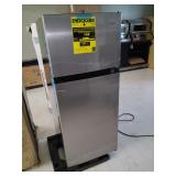 Vissani 4.5 cu. ft. 2-Door Mini Refrigerator in Platinum Steel 