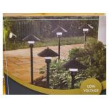LED pathway light and flood light combo pack 