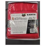 Aloe Vera Bamboo Queen Sheet Set