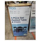 5-Piece Set Padded Table and Chairs