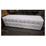 White Upholstered Bench Seat (46x14x13)