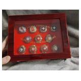 St. Louis Cardinals World Series Champions Ring Set in Case