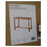 Counter pub table- acacia wood construction