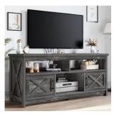59" Farmhouse TV stand/buffet cabinet- rustic gray