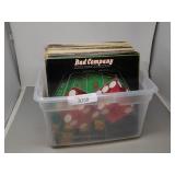 assorted vinyl records