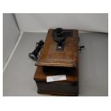 antique telephone box