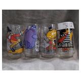 1977 McDonaldland Action Series Collector Glasses